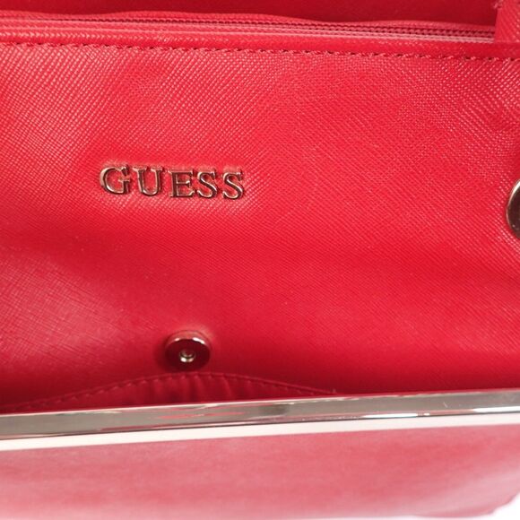 GUESS Red Tote Bag Purse Alessandra 15GF-325 With Tag - Picture 9 of 16